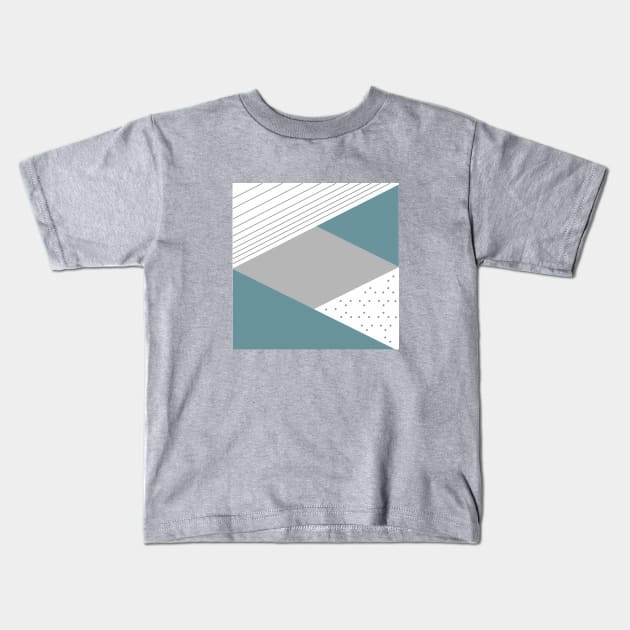 Shapes decor 1 Kids T-Shirt by PrintedDreams